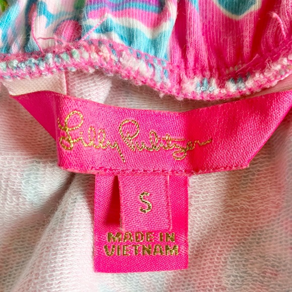 Lilly Pulitzer Larch Coverup Dress in Pink Isle Shell Me Something Good Small - Picture 5 of 11